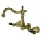 Kingston Brass KS1253PKL Duchess Two-Handle Wall Mount Bathroom Faucet, Antique Brass KS1253PKL - alternate 1